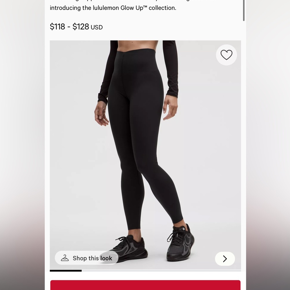 lululemon Glow Up™ Super-High-Rise Tight 28 size 4